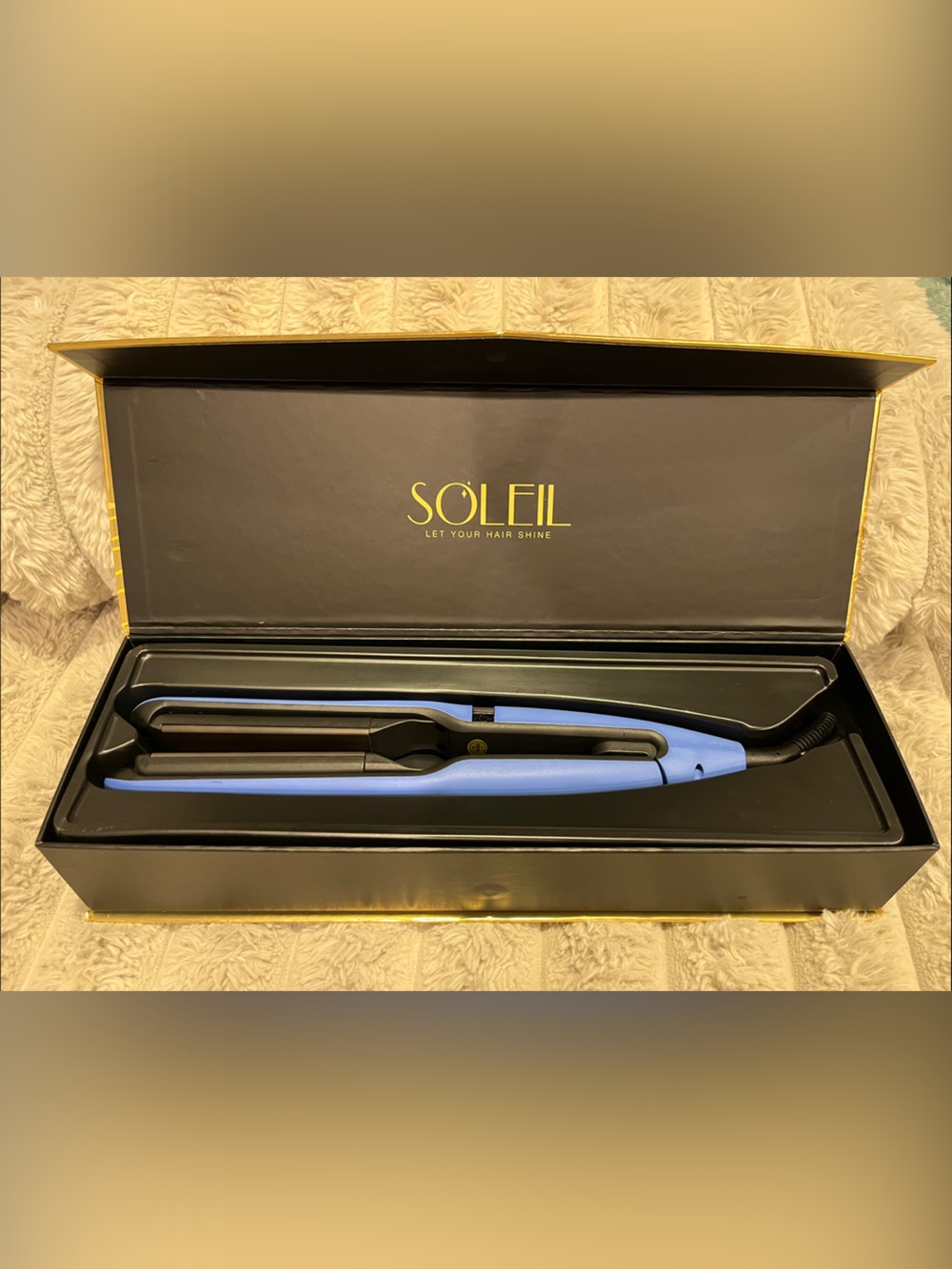 SOLEIL Blue Hair Straightener Flat Iron